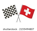 checkered  racing  and... | Shutterstock .eps vector #2155494807