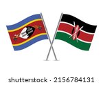 swaziland and kenya crossed... | Shutterstock .eps vector #2156784131