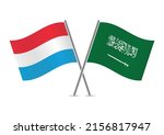 luxembourg and saudi arabia... | Shutterstock .eps vector #2156817947