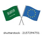 saudi arabia and european union ... | Shutterstock .eps vector #2157294751