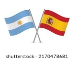 argentina and spain crossed... | Shutterstock .eps vector #2170478681