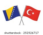 turkish and bosnia and... | Shutterstock .eps vector #252526717