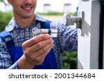 locksmith lock door repair.... | Shutterstock . vector #2001344684
