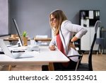 back pain bad posture woman... | Shutterstock . vector #2051352401