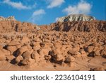 Small photo of Hundreds of hoodoos, known locally at goblins, in Goblin Valley State Park near Hanksville, Utah