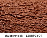 Chocolate ice cream / ice cream background or ice cream texture