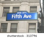 Fifth Avenue Street Sign New...
