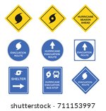 Hurricane Road Signs  Danger...
