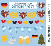 welcome to oktoberfest  beer... | Shutterstock .eps vector #1706587444