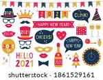 new year 2021 vector photo... | Shutterstock .eps vector #1861529161