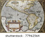 America Old Map  From Theatrum...