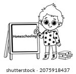 black and white illustration of ... | Shutterstock .eps vector #2075918437