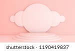 pink white light background ... | Shutterstock . vector #1190419837