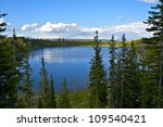 Yellowstone Lake in Yellowstone National Park, Wyoming, USA. Nature Photo Collection. Summer in the Yellowstone - Panoramic Photo