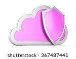 cloud and shield  cloud... | Shutterstock . vector #367487441