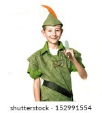 Young robin hood with sword...