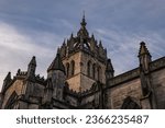 St giles cathedral tower with...