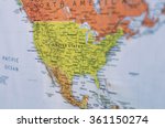 Map of united states and north...