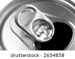 Aluminum pop can, monochrome