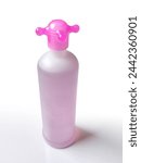 High realistic pink bottle in...