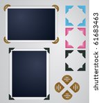 vintage photo frames and corners | Shutterstock .eps vector #61683463