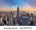 New York City Skyline With...
