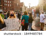 Small photo of Mainers celebrate Joe Biden's victory of the 2020 United States presidential election In downtown Portland