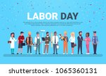 Labor Day Poster With People Of ...