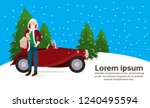 man santa claus costume with... | Shutterstock .eps vector #1240495594