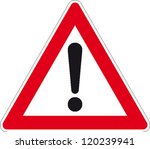 traffic sign attention | Shutterstock .eps vector #120239941