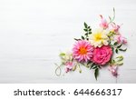Festive flower composition on...