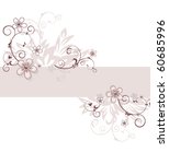 background with flower | Shutterstock .eps vector #60685996