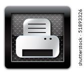 printer metal icon | Shutterstock . vector #51893326