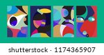 vector abstract colorful... | Shutterstock .eps vector #1174365907