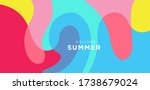 vector colorful liquid and... | Shutterstock .eps vector #1738679024