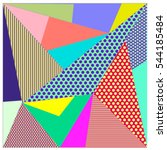abstract modern triangles... | Shutterstock .eps vector #544185484
