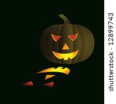 halloween background   pumpkin... | Shutterstock . vector #12899743