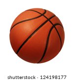 Basketball isolated on a white...