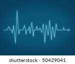 ecg pulse heartbeat life sign... | Shutterstock . vector #50429041