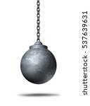 Wrecking Ball Object On A White ...