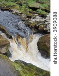 Small photo of The River Wharfe at the place known as 'The Strid'. A fast flowing waterfall with dangerous undercurrents.