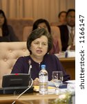 Small photo of Bank Negara Malaysia (BNM) Governor Dato' Seri Dr. Zeti Akhtar Aziz during recent press conference on the release of BNM Annual Report 2005