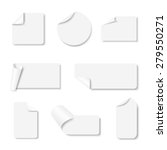 light grey paper stickers set... | Shutterstock .eps vector #279550271
