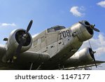 abandoned Junkers JU 52 aircraft