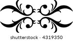calligraphical figures created... | Shutterstock . vector #4319350