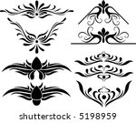 calligraphical figures created... | Shutterstock .eps vector #5198959