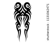tattoo tribal sleeve pattern ... | Shutterstock .eps vector #1131062471