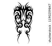 tribal pattern tattoo art... | Shutterstock .eps vector #1190259847