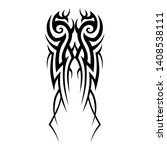 tattoo sleeve tribal design... | Shutterstock .eps vector #1408538111