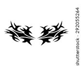 tribal tattoo vector design... | Shutterstock .eps vector #292055264